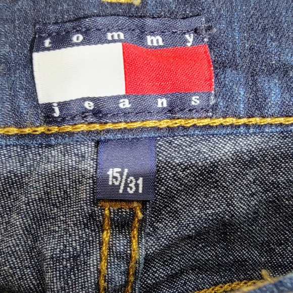 Tommy Hilfiger Midrise Bootcut Dark Blue Jeans Size 31 - Picture 3 of 6